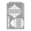 Moroccan lanterns 3D stencil - 38x60 cm 2