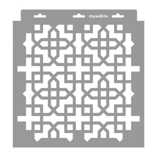 Moroccan 18 3D stencil - 28x29 cm