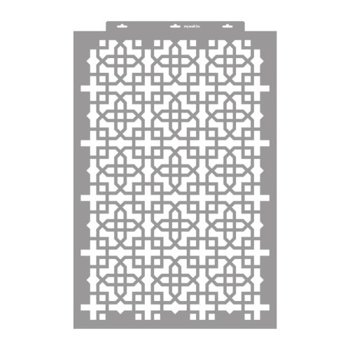 Moroccan 18 3D stencil - 59x89 cm