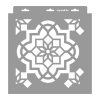 Moroccan 02 painting stencil - 31x35 cm