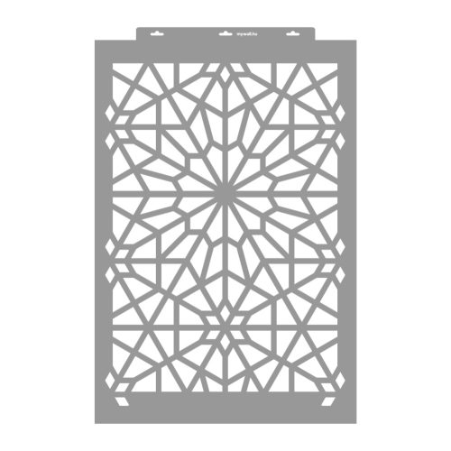 Moroccan 09 3D stencil - 59x89 cm