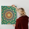 Moroccan 09 3D stencil - 59x89 cm