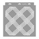 Modern mesh 3D stencil - 31x35 cm