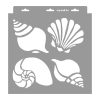 Nautilus stencil - Festő - 31x35 cm közepes