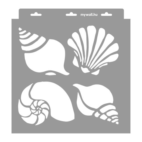 Nautilus 3D stencil - 31x35 cm