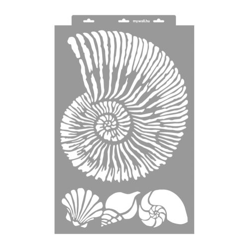 Nautilus painting stencil - 38x60 cm 2