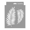 Palm leaves 07 3D stencil - 18x23 cm