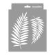 Palm leaves 07 3D stencil - 18x23 cm