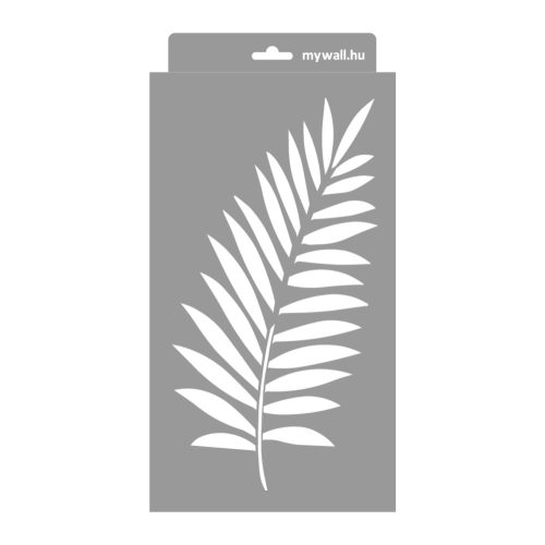 Palm leaves 07 3D stencil - 18x35 cm