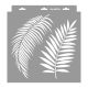 Palm leaves 07 3D stencil - 31x35 cm