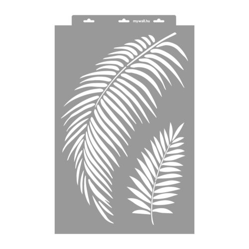 Palm leaves 07 3D stencil - 38x60 cm 2