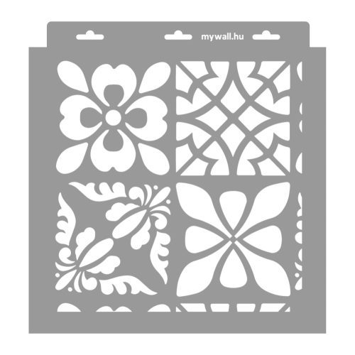 Patchwork 01 3D stencil - 31x35 cm