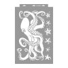 Octopus 3D stencil - 38x60 cm