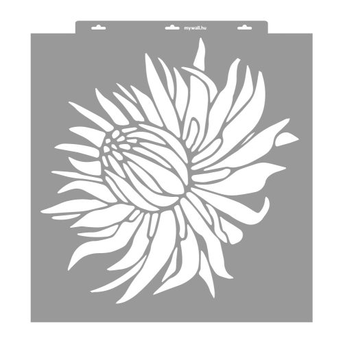 Protea stencil - 3D - 59x63 cm extra