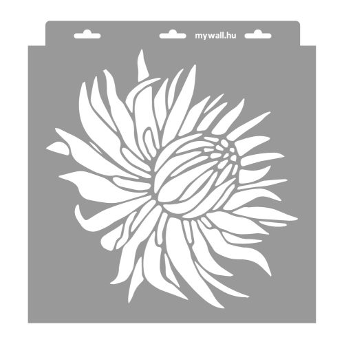 Protea stencil - Festő - 31x35 cm közepes