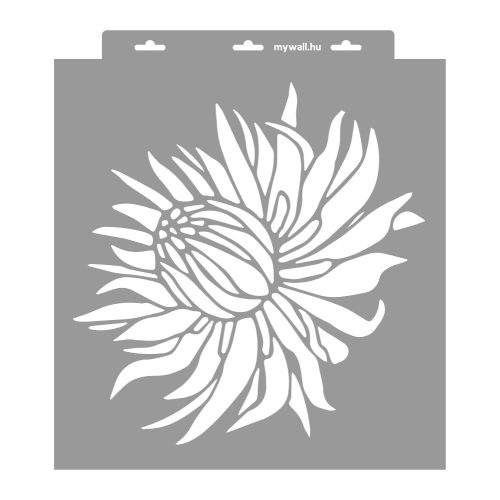 Protea stencil - Festő - 38x42 cm nagy