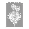 Protea stencil - 3D - 38x60 cm maxi