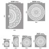 Rose window 01 3D stencil - 18x23 cm