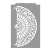 Rose window 01 painting stencil - 59x89 cm