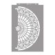 Rose window 01 3D stencil - 59x89 cm