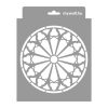 Rose window 02 3D stencil - 18x23 cm