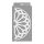 Rose window 02 3D stencil - 18x35 cm