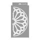 Rose window 02 3D stencil - 18x35 cm