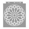 Rose window 02 painting stencil - 38x42 cm