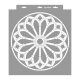 Rose window 02 3D stencil - 38x42 cm