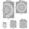 Rose window 02 painting stencil - 38x42 cm