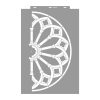 Rose window 02 3D stencil - 59x89 cm