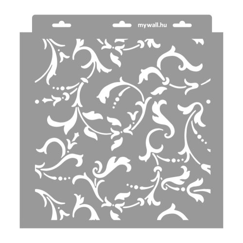 Scroll painting stencil - 31x35 cm