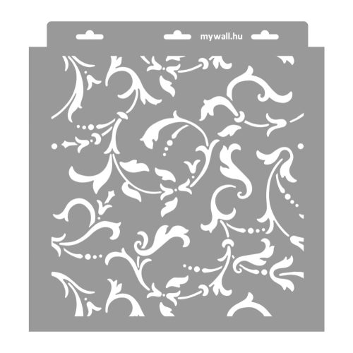 Scroll painting stencil - 28x29 cm