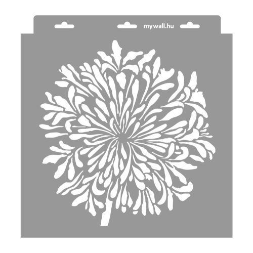 Agapanthus painting stencil - 28x29 cm