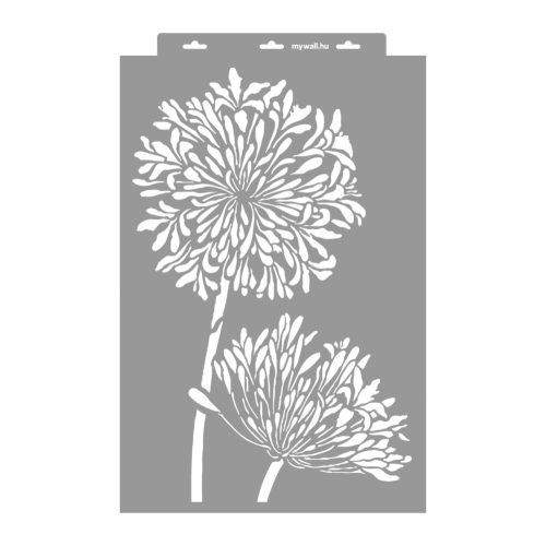 Agapanthus painting stencil - 38x60 cm