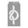 Sailing knots painting stencil - 18x35 cm 1