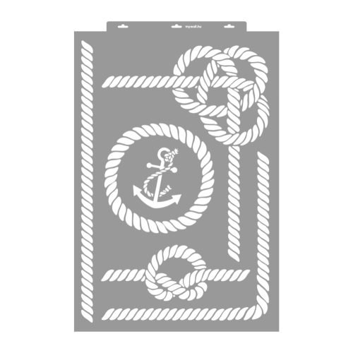 Sailing knots painting stencil - 59x89 cm