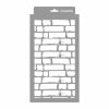 Bricks painting stencil - 18x35 cm