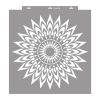 Feathery mandala painting stencil - 59x63 cm