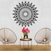 Feathery mandala painting stencil - 31x35 cm