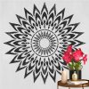 Feathery mandala painting stencil - 28x29 cm