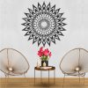 Feathery mandala painting stencil - 59x89 cm