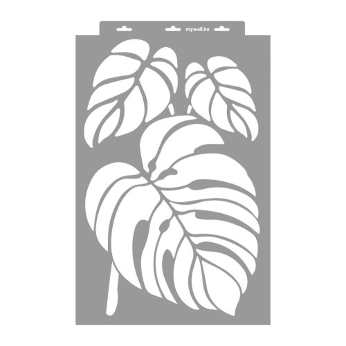 Tropical stencil - 3D - 38x60 cm maxi