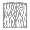 Zebra pattern 3D stencil - 59x63 cm