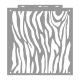 Zebra pattern painting stencil - 59x63 cm