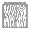 Zebra minta stencil - Festő - 31x35 cm közepes