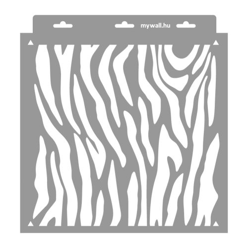 Zebra pattern 3D stencil - 31x35 cm