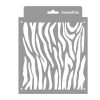 Zebra pattern painting stencil - 18x23 cm