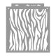 Zebra pattern 3D stencil - 38x42 cm