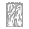 Zebra minta stencil - 3D - 38x60 cm maxi